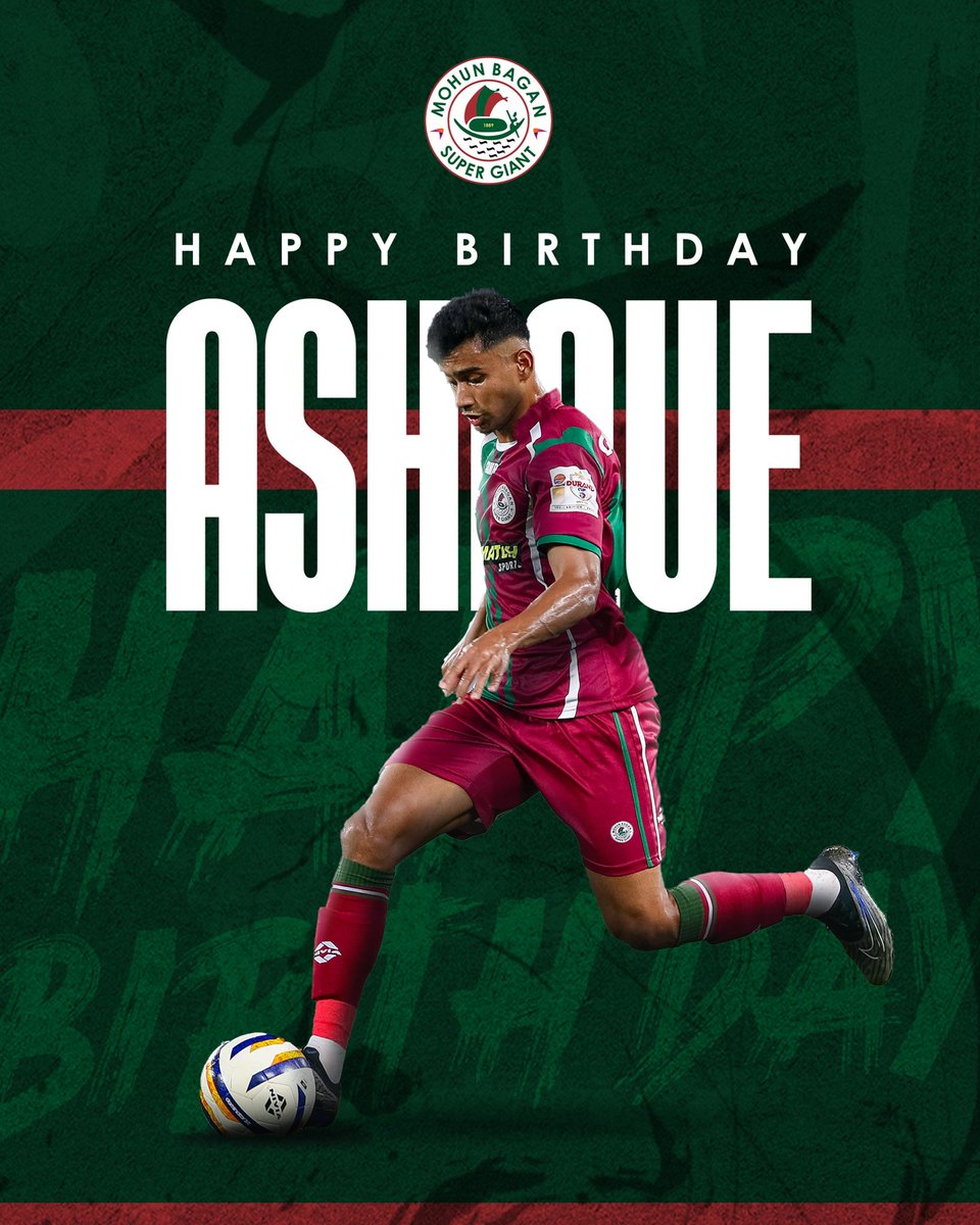 mohunbagansg's tweet photo. Wishing our dynamic winger @Ashique_22 a very Happy Birthday  🥳✨

#MBSG #JoyMohunBagan #আমরাসবুজমেরুন https://t.co/VwfKDpSPb6