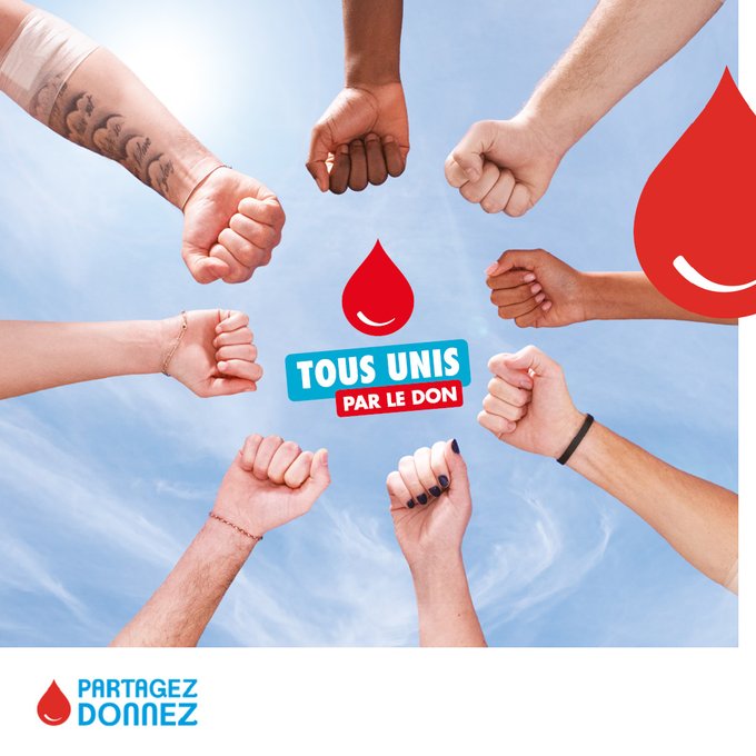 PatientsComPaRe's tweet photo. 📅 C'est la journée mondiale des #DonneursDeSang. Le #DonDeSang permet de sauver la vie de nombreux patients.
Votre mobilisation compte !
🗺️ Trouvez un lieu de don près de chez vous avec la carte @EFS_dondesang
https://t.co/nVonepFuoR
#JMDS https://t.co/OikjiqcFIG
