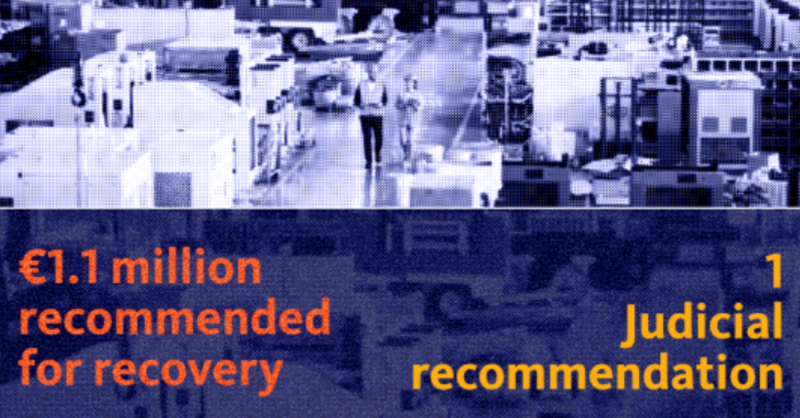 EUAntiFraud's tweet photo. At OLAF, we ensure that 🇪🇺 money is used properly!

We recently investigated a company benefiting from #ERDF for the reconstruction of a factory in Latvia &amp; discovered:

🏭A tender manipulation
🏭A fraudulent payment scheme
🏭Beneficiaries' failure to meet the project objectives