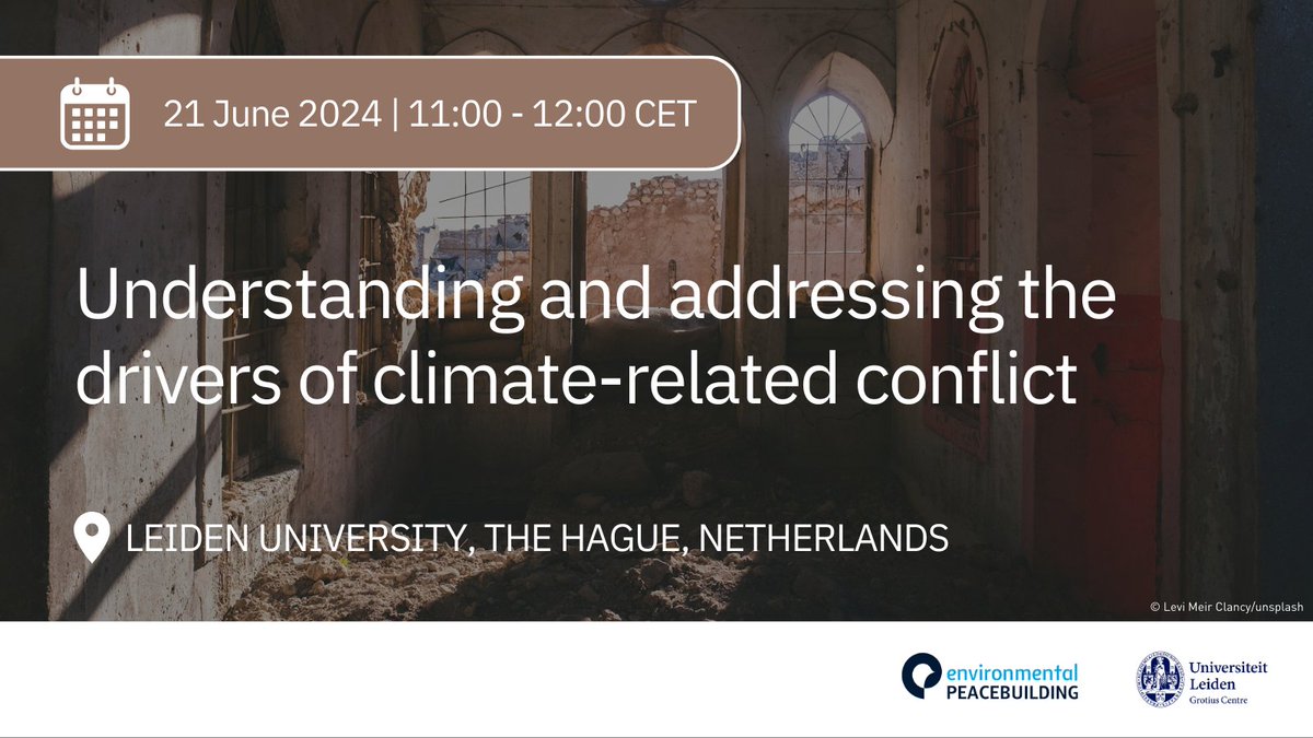 Will you go to the 3rd International Conference on Environmental Peacebuilding #EnPax2024? 

Make sure not to miss this session with experts from <a href="/adelphi_berlin/">adelphi 🌐</a>, <a href="/WaterPeaceSec/">Water, Peace & Security</a> and more!
💥 adelph.it/EnPax2024