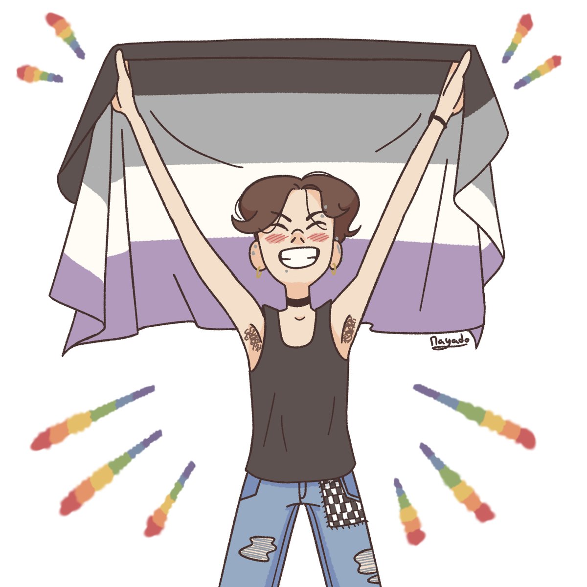 _Mayado's tweet image. Rappel qu'ici on est queer donc joyeux mois des fiertés et allez voter #frontpopulaire les 30 juin et 7 juillet 🌈

Les drapeaux dans l'ordre du post : asexuel, aromantique, non-binaire, genderfluid