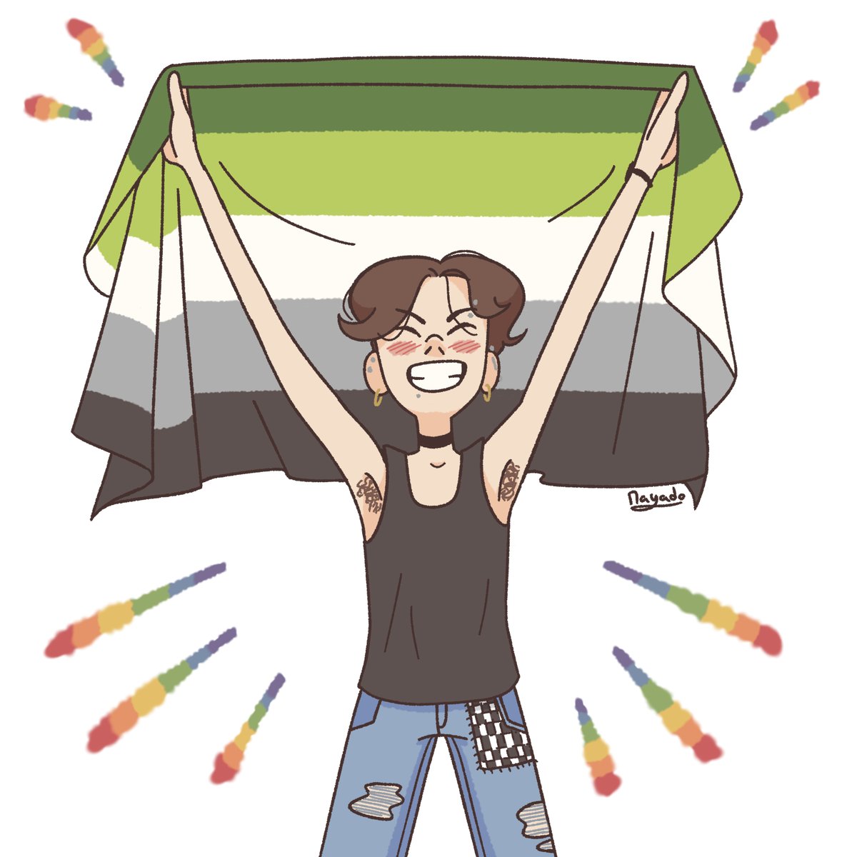 _Mayado's tweet image. Rappel qu'ici on est queer donc joyeux mois des fiertés et allez voter #frontpopulaire les 30 juin et 7 juillet 🌈

Les drapeaux dans l'ordre du post : asexuel, aromantique, non-binaire, genderfluid