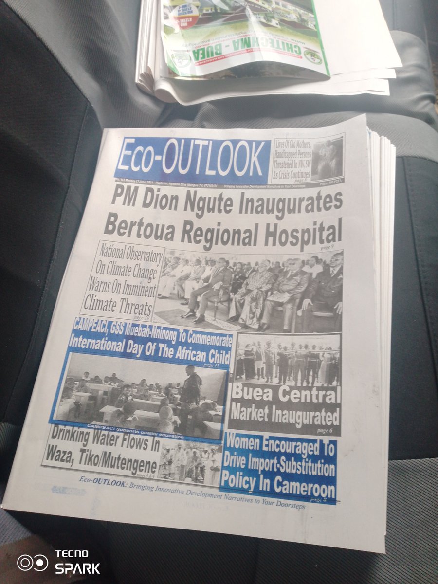 ngalame's tweet photo. Eco OUTLOOK Newspaper of Monday 17 June 2024 https://t.co/MQBpVGjufP