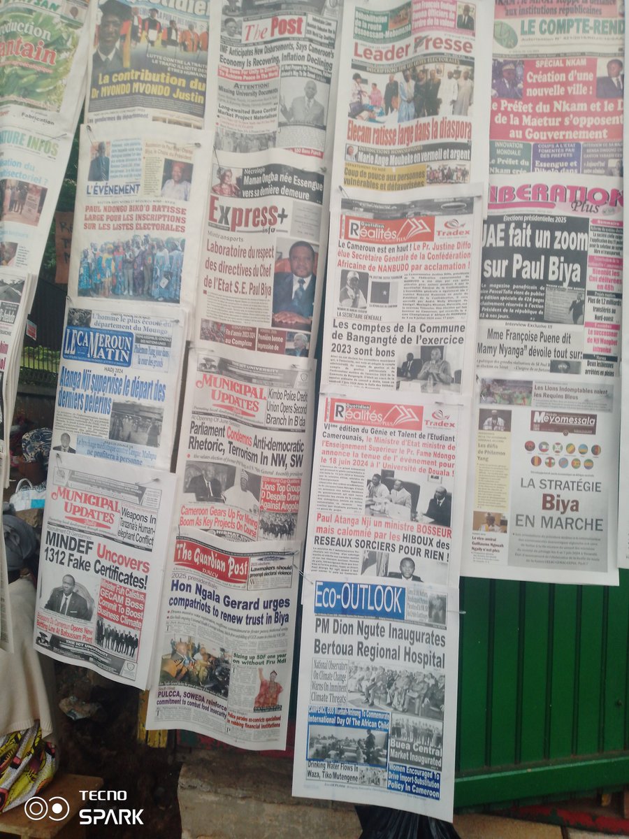 ngalame's tweet photo. Eco OUTLOOK Newspaper of Monday 17 June 2024 https://t.co/MQBpVGjufP