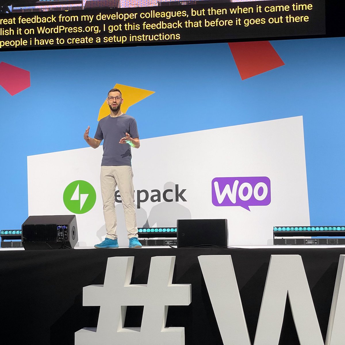 Now <a href="/adamzielin/">Adam Zieliński</a> presents the WordPress playground, my favorite project of the last years. Check it out. #WCEU