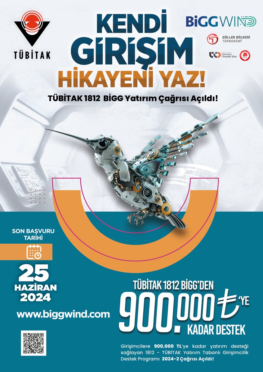 BiGGWind | SDÜ TTO (@bigg_wind) on Twitter photo Türkiye'nin Yatırım Tabanlı Girişimcilik Destek Programı TÜBİTAK BiGG Çağrısı başvuru süreci uzatıldı! 900.000 TL destek sağlayan program için son başvuru tarihi 25 Haziran! Başvuru ve detaylı bilgi için: biggwind.com
<a href="/profsaltan/">Mehmet Saltan</a>
<a href="/serdalterzi/">Serdal Terzi</a>
<a href="/sd_universitesi/">SDÜ</a> Türkiye'nin Yatırım Tabanlı Girişimcilik Destek Programı TÜBİTAK BiGG Çağrısı başvuru süreci uzatıldı! 900.000 TL destek sağlayan program için son başvuru tarihi 25 Haziran! Başvuru ve detaylı bilgi için: biggwind.com
<a href="/profsaltan/">Mehmet Saltan</a>
<a href="/serdalterzi/">Serdal Terzi</a>
<a href="/sd_universitesi/">SDÜ</a>