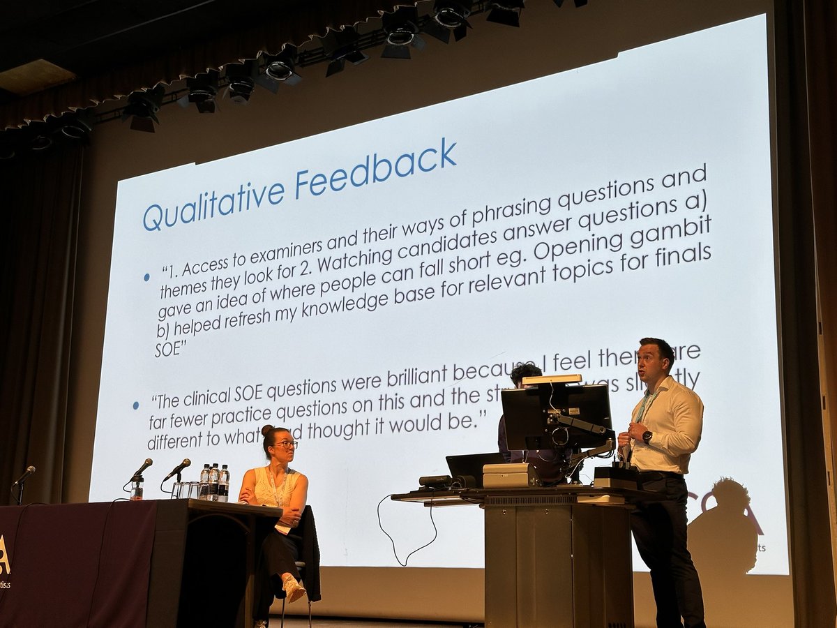 Discussing how minority groups routinely do worse in postgraduate medical exams, hearing of an excellent course to help narrow that gap. 

Minorities and women with children are less likely to be able to attend study groups, hence don’t get the same opportunities to practise.