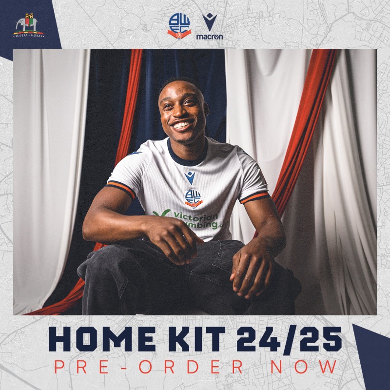OfficialBWFC's tweet photo. 👕 Introducing your 2024/25 Macron home kit!

Available to pre-order now 👇

#bwfc