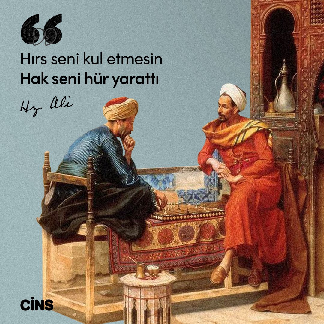 CinsDergi's tweet photo. "Hırs seni kul etmesin
Hak seni hür yarattı"

Hz. Ali https://t.co/BAhzPAG8fx