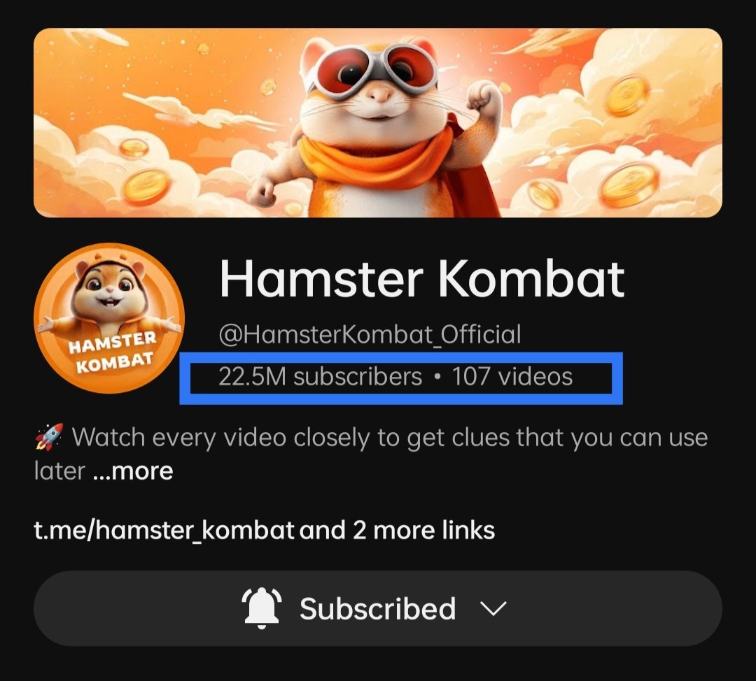MHeart07's tweet image. @hamster_kombat already did a history. Currently sitting at 22.5M and still counting.   
#HamsterKombat 
#HamstersArePower 
#OneForAllAndAllForOne