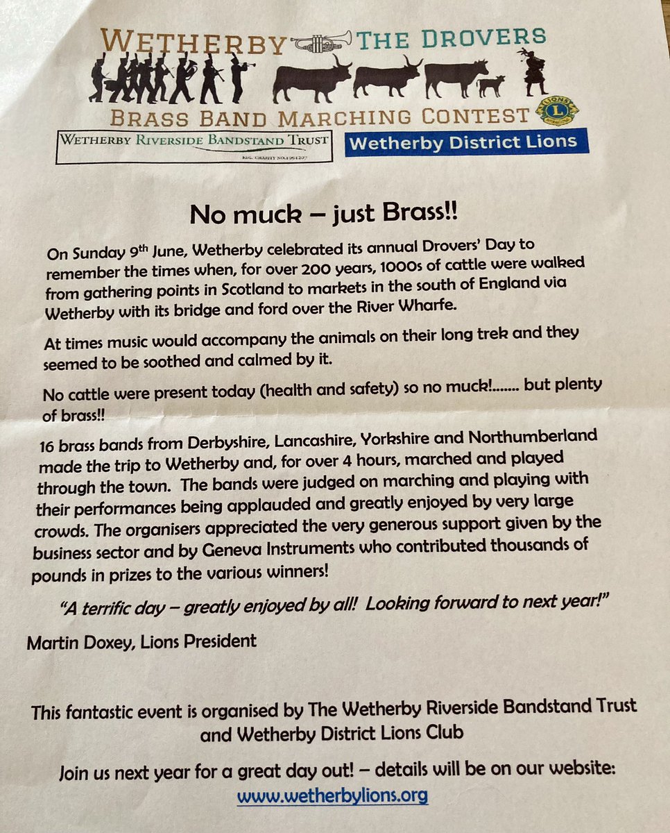 Kazia Knight (@wetherbyhost23) on Twitter photo What a great event <a href="/yourharrogate/">YOURHarrogate</a> <a href="/Wetherby_News/">Wetherby News</a> <a href="/yorkshirepost/">The Yorkshire Post</a>
<a href="/wetherbylion/">Wetherby Lions Club</a>
#wetherby #Harrogate What a great event <a href="/yourharrogate/">YOURHarrogate</a> <a href="/Wetherby_News/">Wetherby News</a> <a href="/yorkshirepost/">The Yorkshire Post</a>
<a href="/wetherbylion/">Wetherby Lions Club</a>
#wetherby #Harrogate