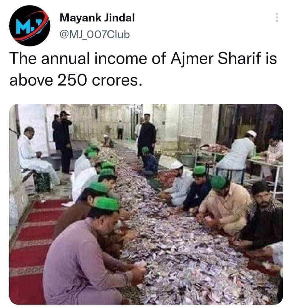 99% of it is contributed by Hindus. Sad example of our lack of Shatrubodh.