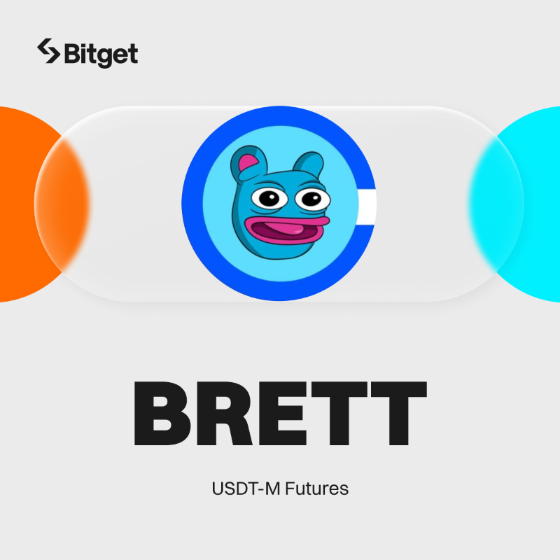 bitget's tweet photo. $BRETT USDT-M Futures is now available on #Bitget with a maximum leverage of 25x! 

🚀 Trade now: https://t.co/PKuH8t7QS6