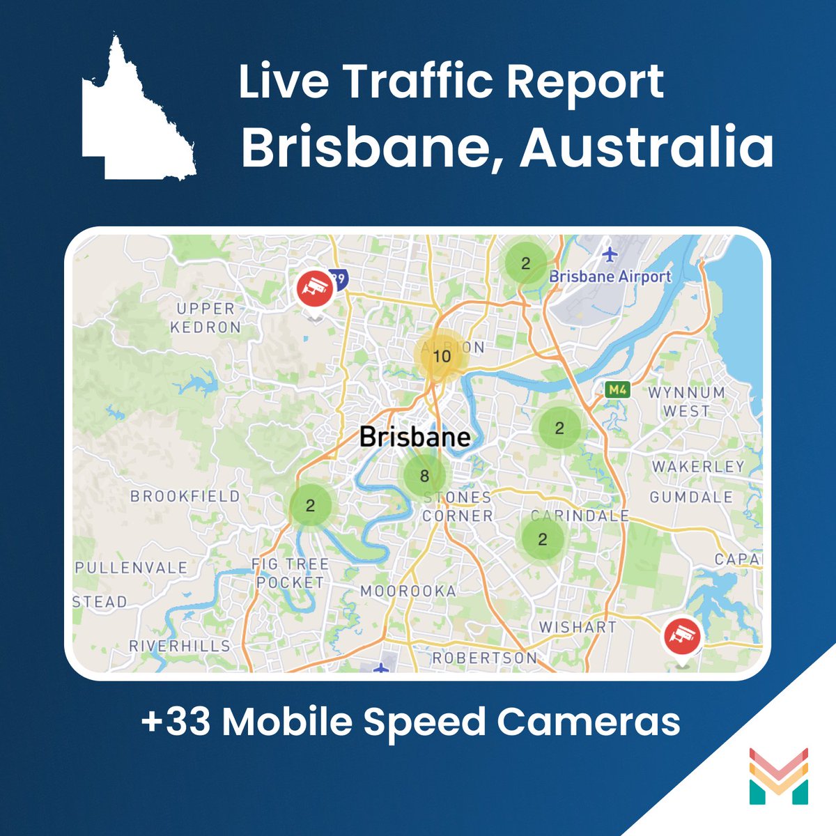 MapMetrics's tweet photo. π¦πΊ Crikey! Our amazing #Mapsters have spotted over 33 mobile speed cameras πΈ in #Brisbane #Australia! Huge shout out to our mates down under for keeping us all on our toes. Keep those eyes peeled and letβs build this together! π¦π#DePIN https://t.co/8IlKWkywaS