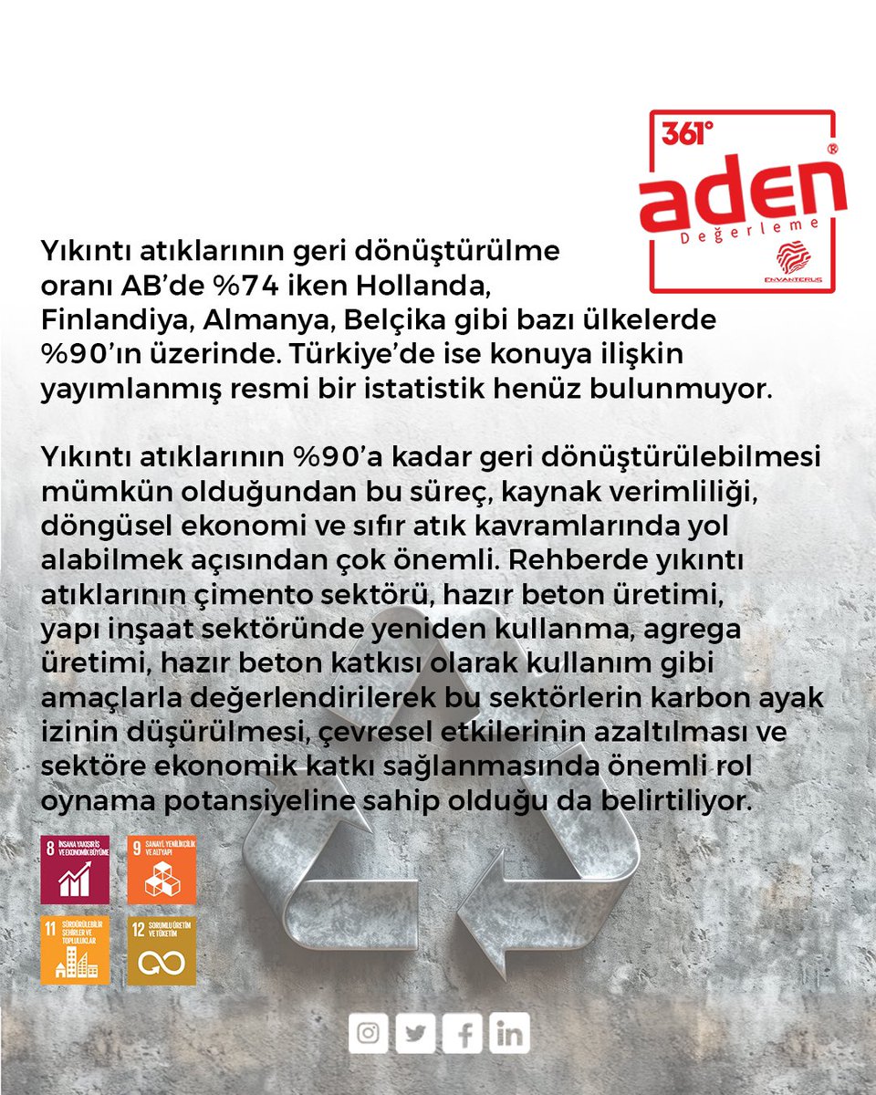 Aden Gayrimenkul Değerleme (@adendegerleme) on Twitter photo 12 Haziran’da <a href="/skdturkiye/">SKD Türkiye</a>’nin, <a href="/iocevre/">io çevre çözümleri / io environmental solutions</a> iş birliğiyle hazırladığı “Kentsel Dönüşüm, Deprem ve Olası Diğer Afetler Sonucunda Oluşan Yıkıntı Atıklarının Yönetimi Rehberi”Lansman Toplantısı için <a href="/itu1773/">İTÜ - İstanbul Teknik Üniversitesi</a>’deydik.
Bu rehber doküman için emeği geçenlere çok teşekkür ederiz. 12 Haziran’da <a href="/skdturkiye/">SKD Türkiye</a>’nin, <a href="/iocevre/">io çevre çözümleri / io environmental solutions</a> iş birliğiyle hazırladığı “Kentsel Dönüşüm, Deprem ve Olası Diğer Afetler Sonucunda Oluşan Yıkıntı Atıklarının Yönetimi Rehberi”Lansman Toplantısı için <a href="/itu1773/">İTÜ - İstanbul Teknik Üniversitesi</a>’deydik.
Bu rehber doküman için emeği geçenlere çok teşekkür ederiz.