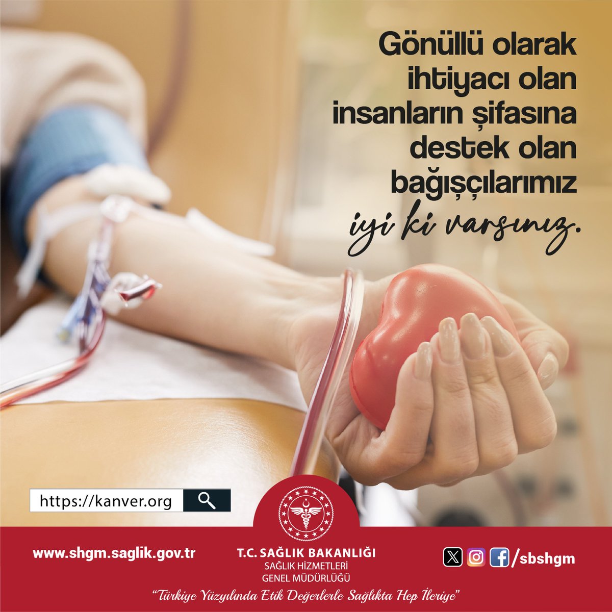 Kan acil değil sürekli ihtiyaçtır.