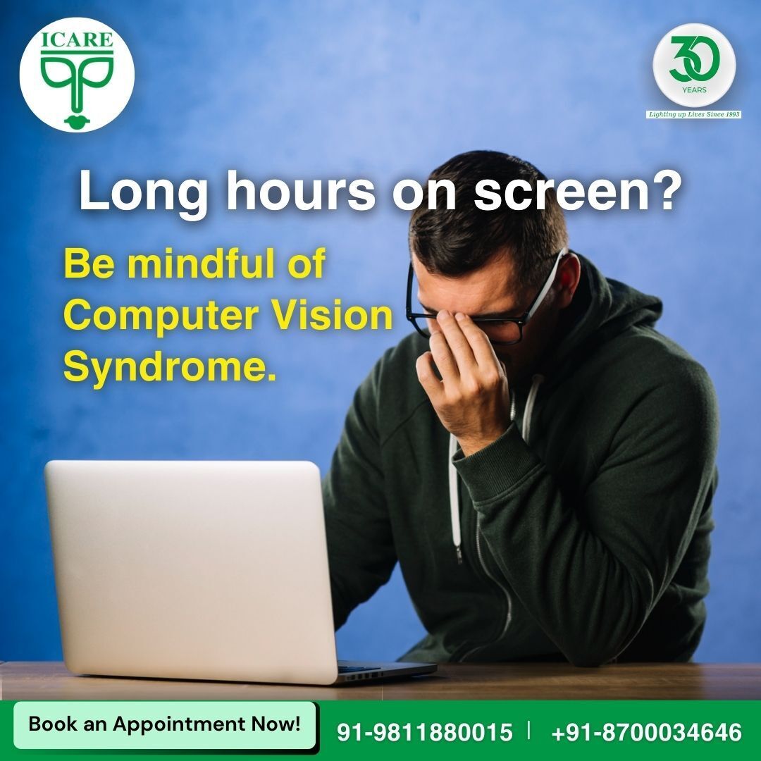 icarehospital's tweet image. Experiencing eye strain? Get your eyes checked for Computer Vision Syndrome.
#ComputerVisionSyndrome #DigitalEyeStrain #EyeHealth #ComputerUsage #ScreenTime #VisionCare #BlueLightProtection #ICAREEyeHospital #EyeStrain #HealthyEyes #Ergonomics #DigitalWellness #NoMoreEyeStrain