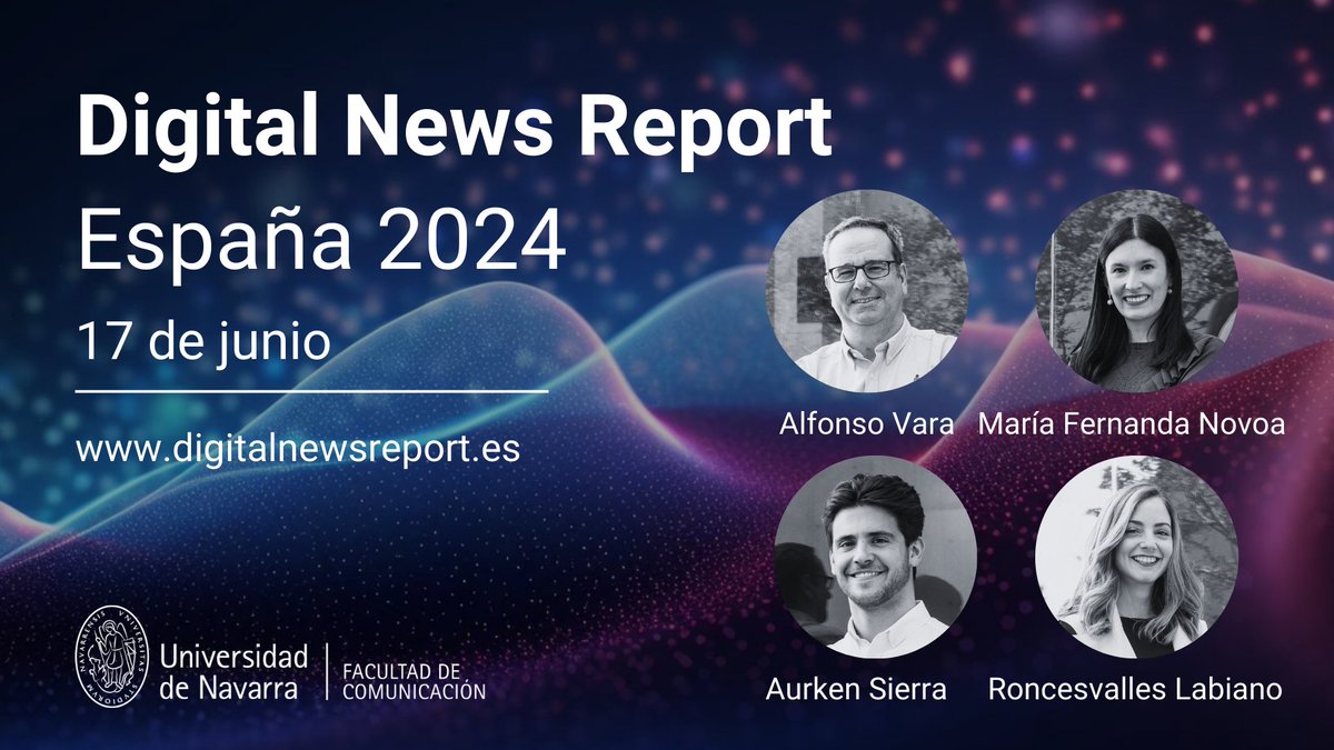 📃🇪🇸El 17 de junio lanzamos el Digital News Report España 24, en colaboración con <a href="/risj_oxford/">Reuters Institute</a>.

En la web se podrá encontrar el informe y  una serie de pódcast y vídeo pódcast donde los investigadores explicarán las principales conclusiones.

👉 digitalnewsreport.es
#DNRes24