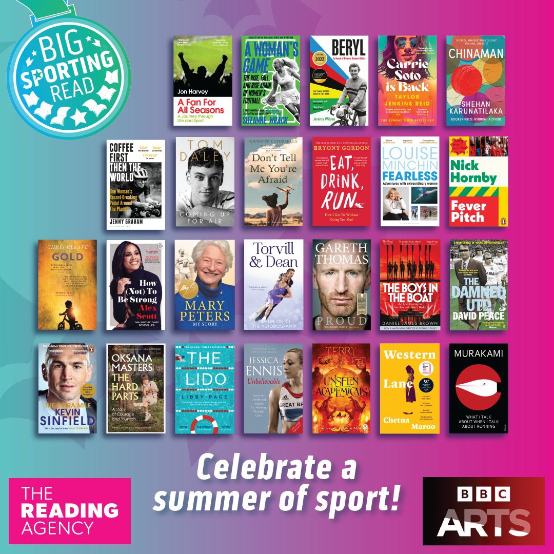 GreenwichLibs's tweet image. As the summer of sport is upon us, take inspiration from the #BigSportingRead list where there is something for everyone, with titles spanning a variety of sports, times and events! 🏏 🏉 🏀  Visit your local #Greenwich #Library to borrow from the selection! #LoveYourLibrary