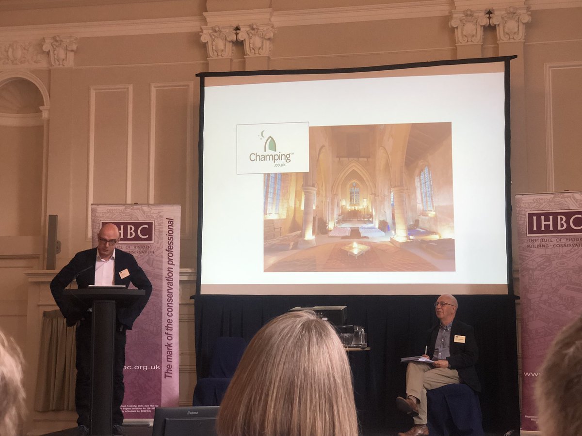 #IHBCReading2024 continues with a brilliant presentation by <a href="/PeterAiers/">Peter Aiers OBE</a> from Charterhouse unpacking the complexities of working with heritage groups and #governance of conservation projects. Some really interesting case studies including <a href="/ChurchCamping/">Champing</a> ⛺️💒🌙