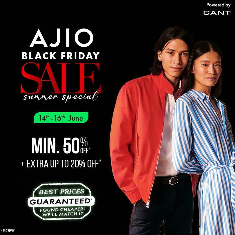 couponnxt's tweet photo. Ajio Black Friday Sale #ajio #black #Friday https://t.co/2ImSV1Ozw2