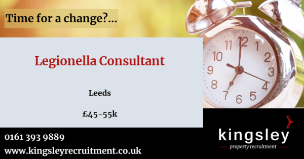 New role! Legionella Consultant, £45-55k + car allowance &amp; bonus - #Leeds. tinyurl.com/27qgtg5l