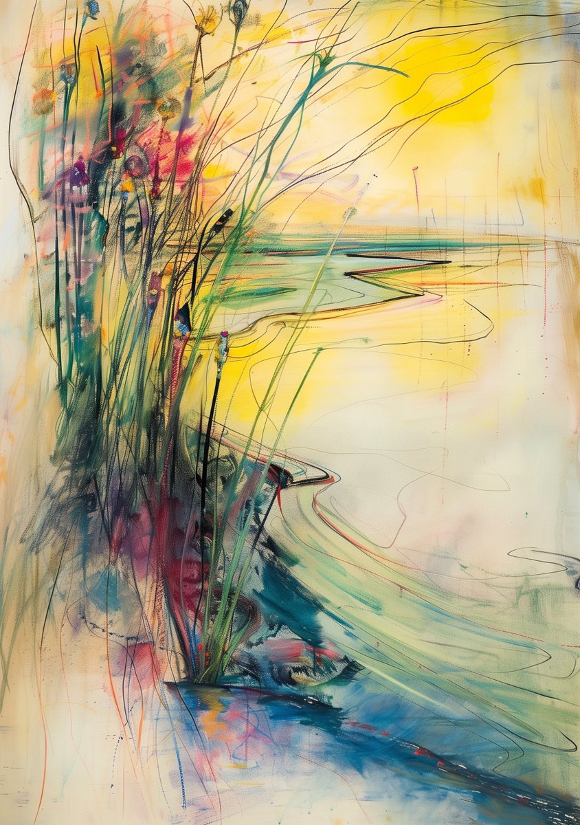 Le soleil, un vagabond doré, marche à pas feutrés sur les ondulations délicates, peignant des chemins liquides vers l’infini. Ici, le temps se défait, et nous devenons des échos de l’éternité.