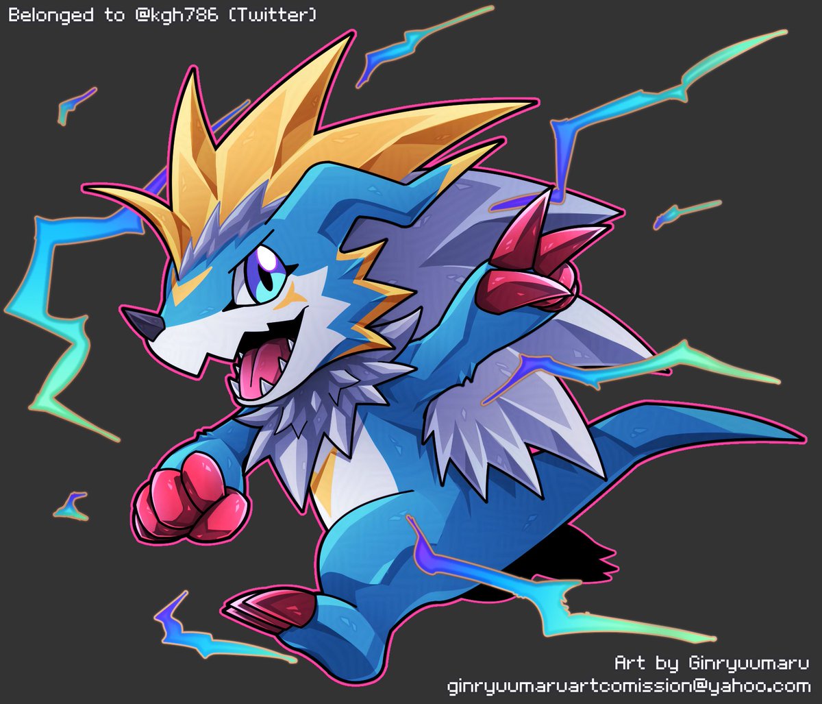 Ginryuumaru's tweet photo. Comms for @kgh786 for their Herissveemon!
The design is simple and blend together perfectly!
#Digimon #デジモン #Veemon #ブイモン #エリスモン #Herissmon #Digifake #Fakemon #Digifakes #Digifusion #digimon_oc #digimonoc #DigimonFanmade https://t.co/DSo9USOQR4