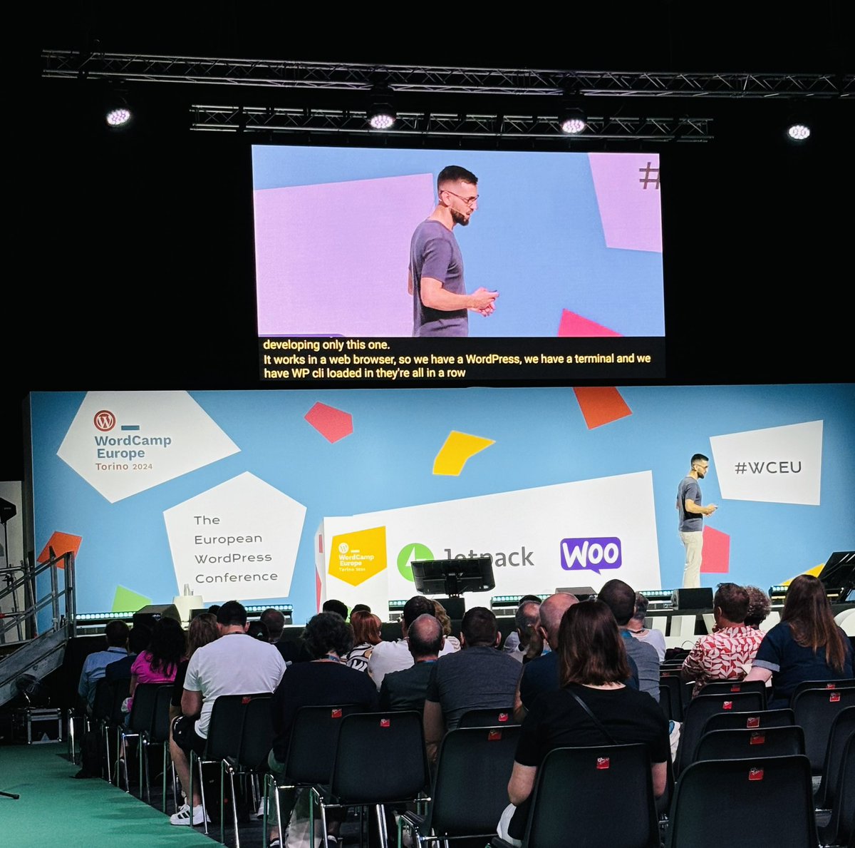 Insightful session by <a href="/adamzielin/">Adam Zieliński</a> on using WordPress without a server #WCEU24 #WordCampEU #WordPress #Italy