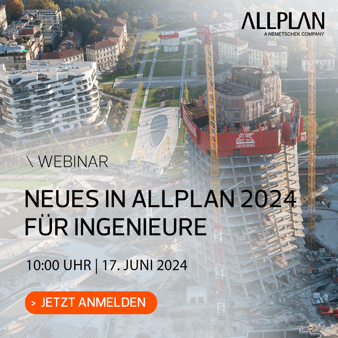 Erleben Sie in diesem kostenfreien Live-Webinar am 17. Juni ganz praxisnah, wie Sie noch schneller Ihre Aufgaben mit Allplan 2024 erledigen können. Jetzt anmelden: hubs.li/Q02BwfRv0

webinar #allplan2024 #workflows #engineering #bim #buildinginformationmodeling