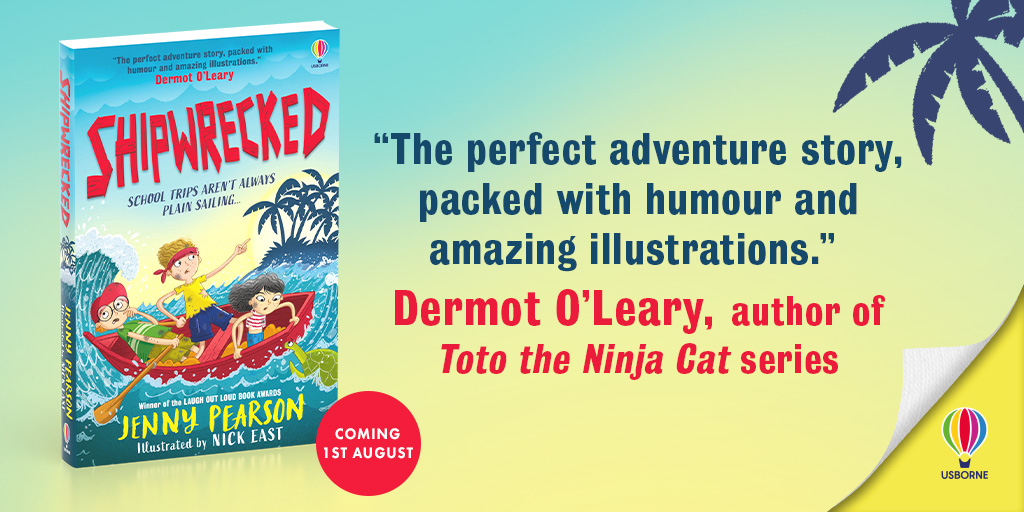 Usborne's tweet image. This summer go on an unforgettable school trip with @J_C_Pearson's hilarious new adventure, Shipwrecked! Bursting with fun, captivating illustrations by @EastyNick ☀️🌴

Request on Netgalley: netgalley.co.uk/catalog/book/3…

#UsborneBooks #Shipwrecked #Netgalley
