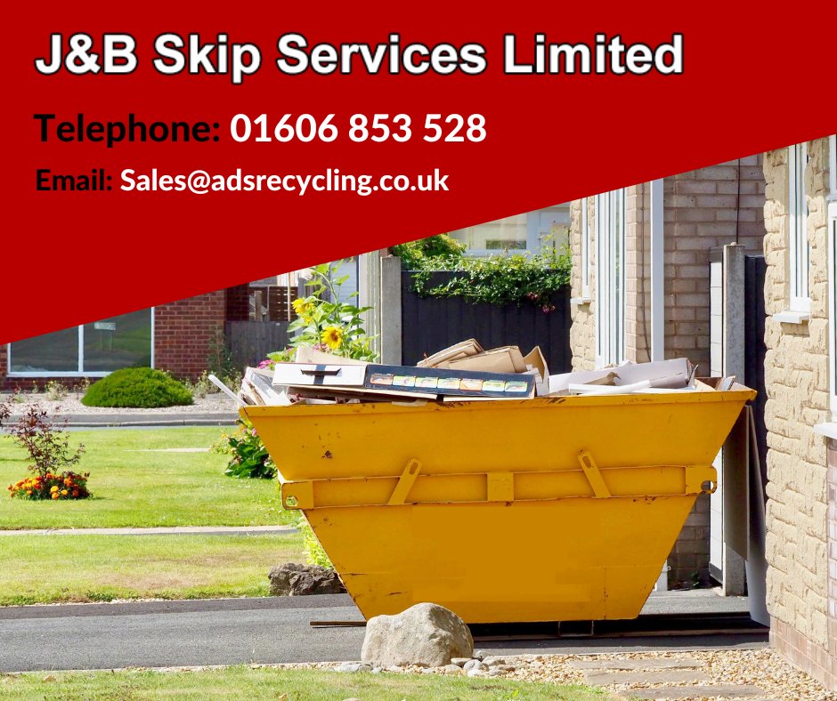 JandBSkips's tweet photo. Get in touch with us today! 👍

📱 Call: 01606 853 528
📧 Email: sales@adsrecycling.co.uk
💻 Website: https://t.co/bDa5VaLXDc

#SkipHire #SkipHireNorthwich #WasteManagement #WasteDisposal #Northwich #NorthwichBusiness https://t.co/b2Cnzbynwt