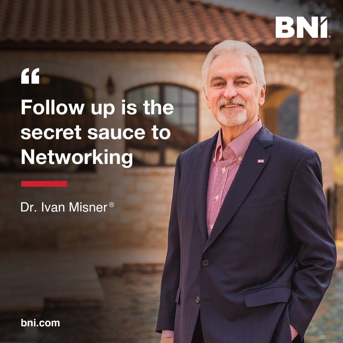 Following up on your networking leads is as important as making the right connections!

#BNI #BNIGlobal #BetterTogether #IvanMisner