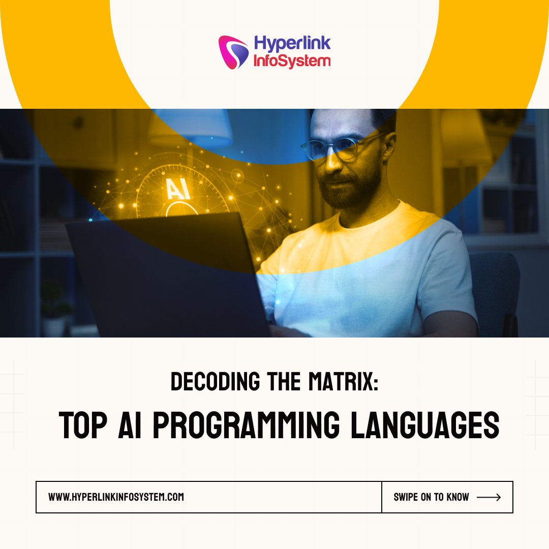 hyperlinkinfo's tweet image. Check out theย top AI programmingย languages currentlyย dominatingย the scene in 2024
bit.ly/3x2CoEt
#aidevelopment #aiprogramminglanguages #aidevelopmentcompany #artificialintelligence #aiprogramming #aidevelopers #programminglanguages #aitools #hyperlinkinfosystem