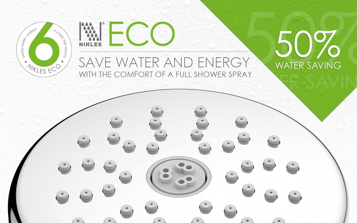 Nikles_Showers's tweet photo. Experience the luxury of sustainability with Nikles ECO Showers. Save water and energy without sacrificing comfort. #nikles #niklesshowers #nikleseco #savewater #bathroom #interiordesign #environment https://t.co/MFoGKVrmZt