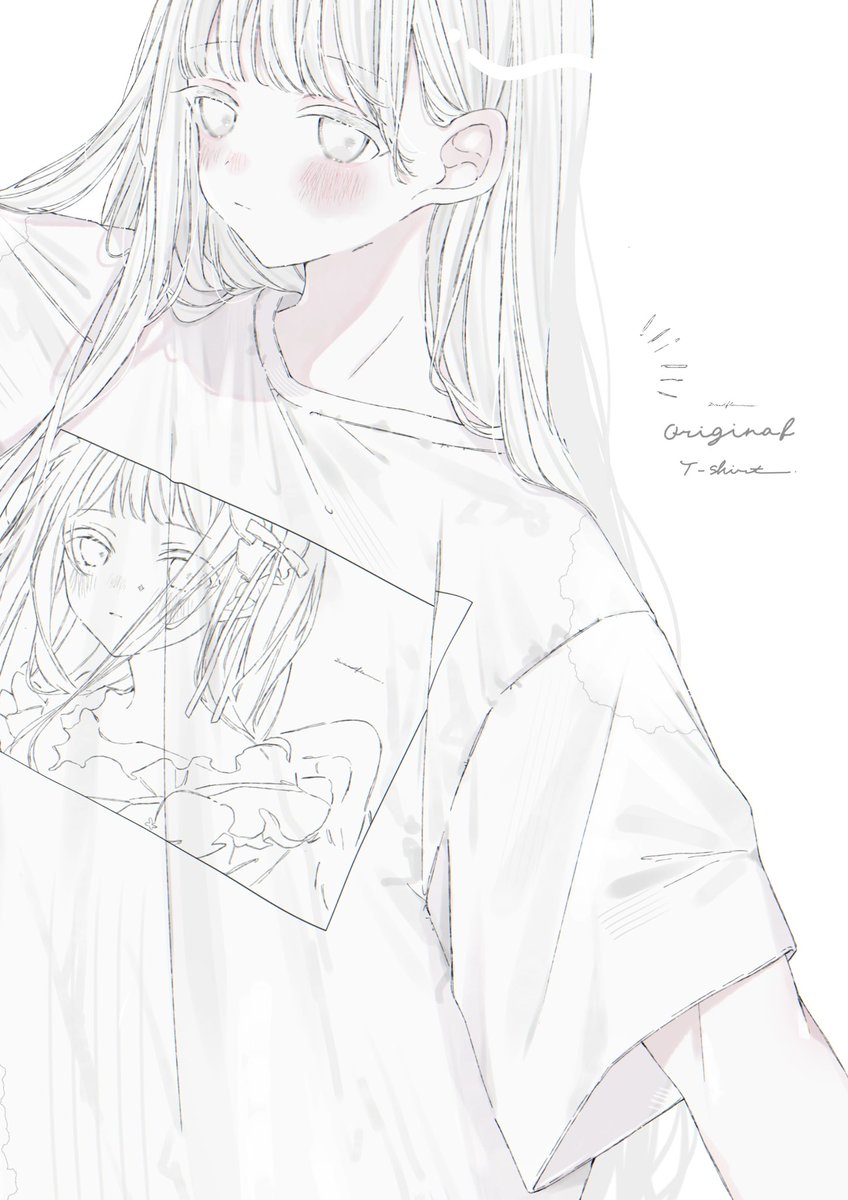 手描きイラスト＊オリジナル【紫陽花男子(薄紅)】 手描きイラスト＊オリジナル【紫陽花男子(薄紅)】