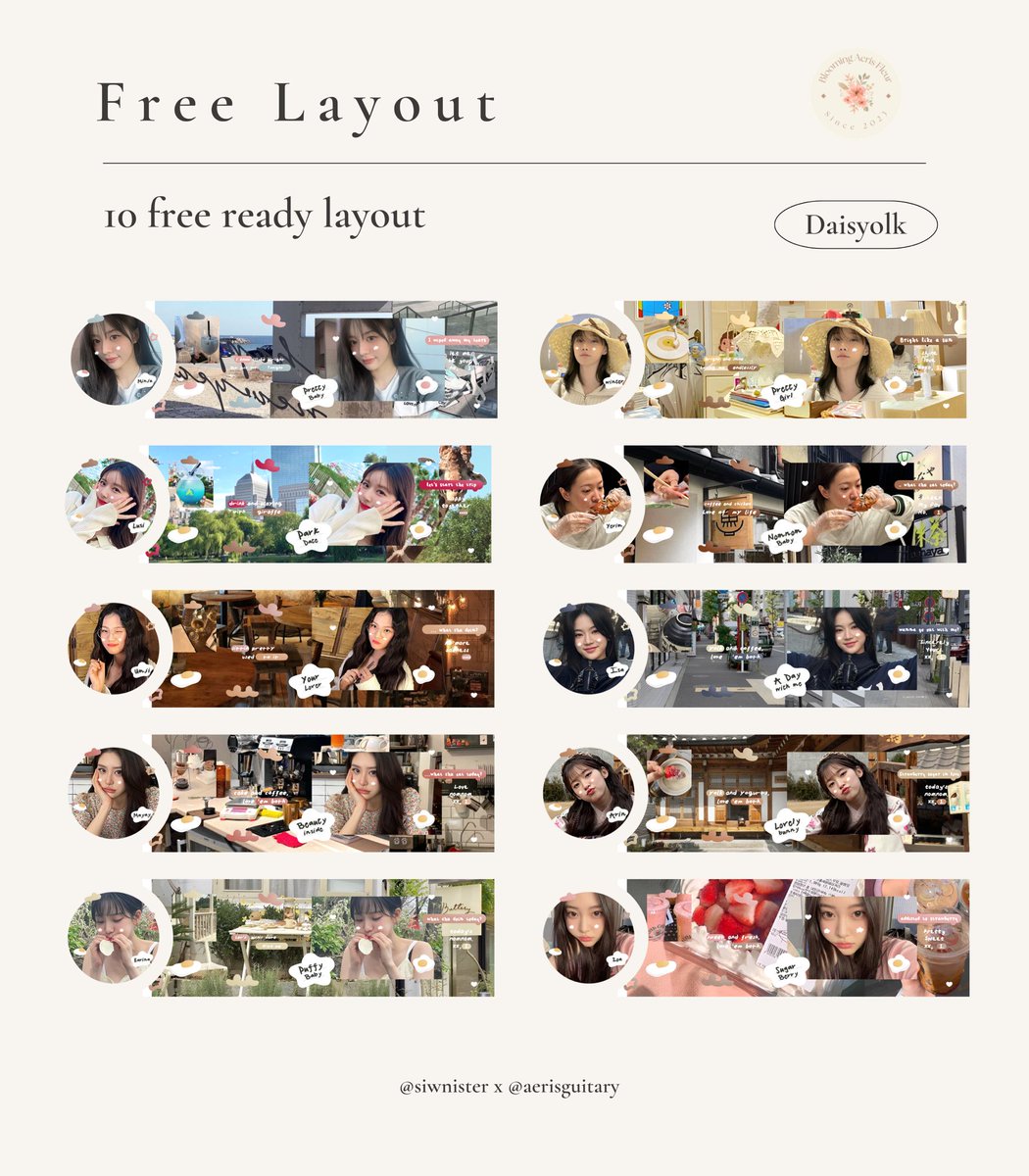 RT will be appreciated! ୨୧

Dalam rangka apresiasi untuk <a href="/siwnister/">Ardhi</a> , ada 10 free ready stock layout daisyolk yang bisa dijemput hari ini! ✨
Free slot bisa di claim jam 19.15 WIB via reply.
Cek tweet dibawah untuk TNC nya!

#zonauang #zonaba