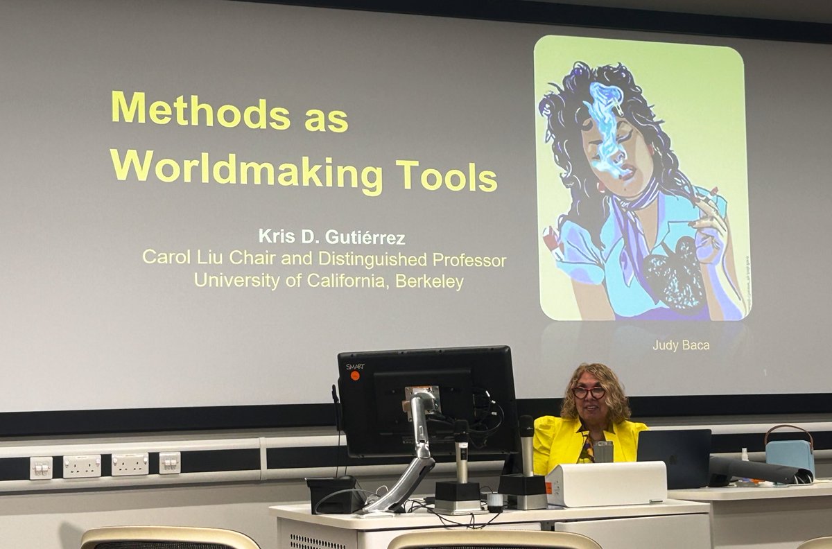 <a href="/krisgu/">kris gutierrez #equitybydesign</a> is our first keynote at #SheffLits24