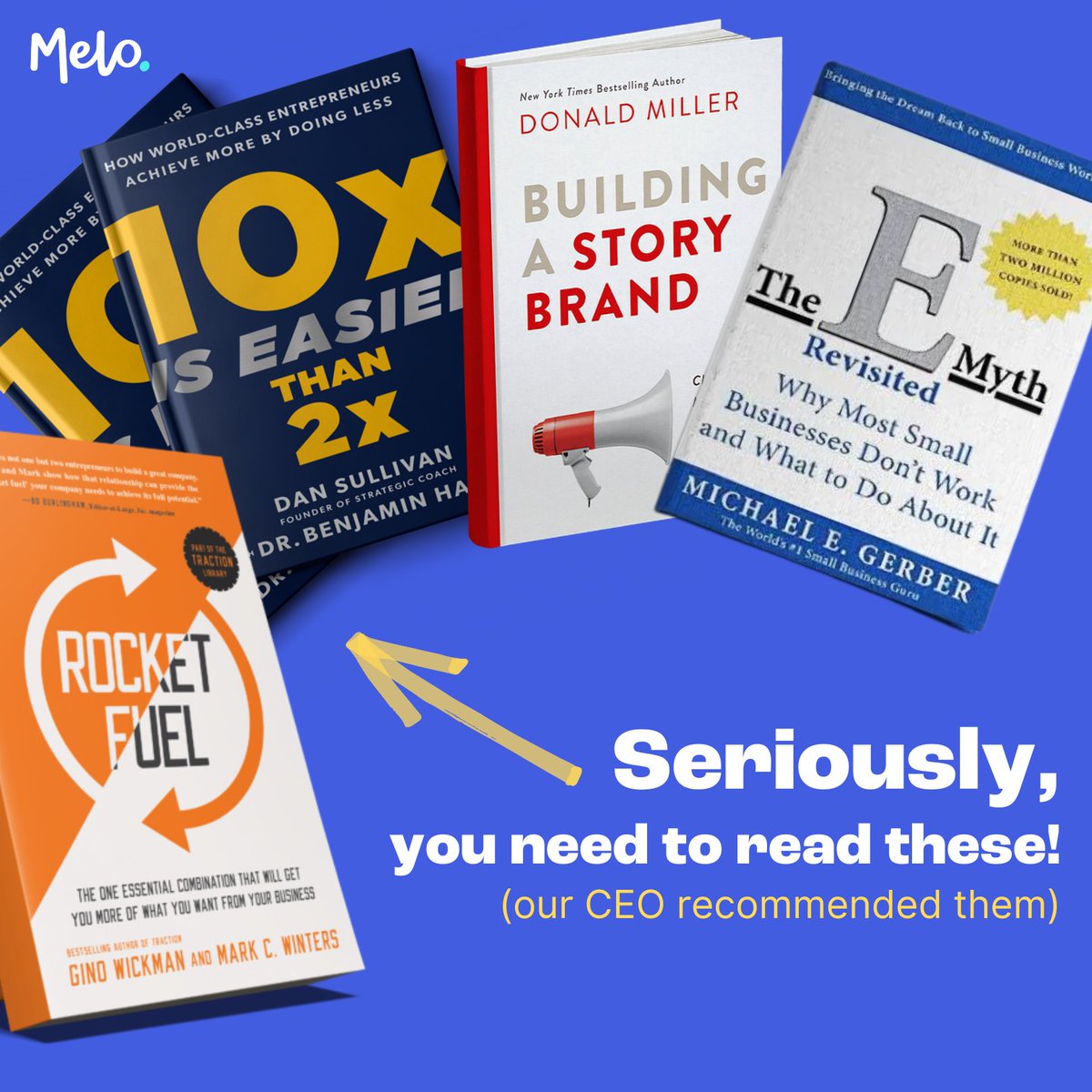Which books have fuelled your journey? Our awesome CEO shares her 4 inspiring book picks - readers are leaders! 😎 melo.co.uk/leaders-are-re… #bookrecommendations #melo #businessowners