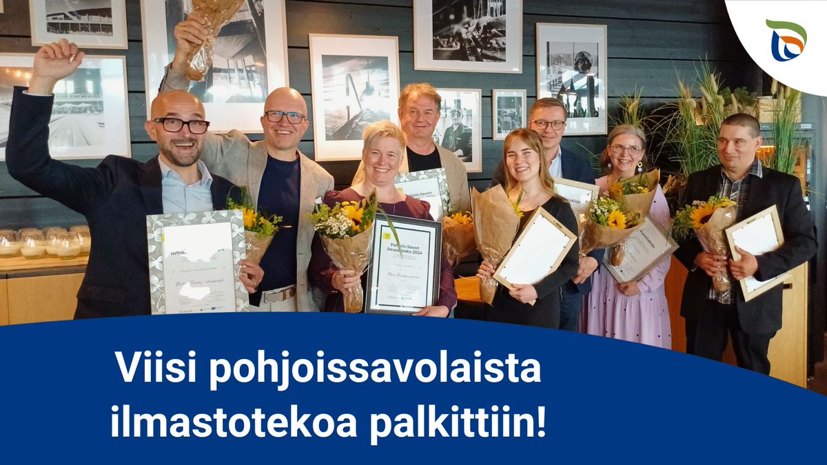 Upea ilta ilmastotyön juhlissa Kuopion Saanassa huipentui viiden pohjoissavolaisen ilmastoteon palkitsemiseen! Vuoden neutraalein -pääpalkinnon sai @Olvi_Oyj 
Suuri kiitos järjestelyistä <a href="/HIMApohjoissavo/">Hiilineutraali Pohjois-Savo</a> -hankeen porukoille! 
sttinfo.fi/tiedote/703184…