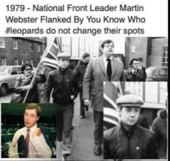 Paulieraw's tweet image. You wouldn’t vote National Front in the 70’s so why vote for them now they have changed their name to Reform.
They haven’t changed, have you?