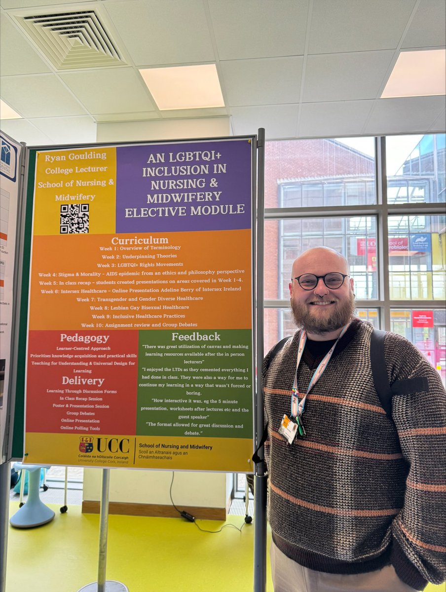 Ryan Goulding (They/Them) (@ryangoulding13) on Twitter photo Presenting a poster at the <a href="/UCCMedHealth/">UCC Medicine & Health</a> Teaching and Learning Showcase, this Pride Month, on an LGBTQI+ Inclusive Healthcare elective for 4th year Nurses and Midwives, within the School of Nursing & Midwifery <a href="/uccnursmid/">UCC School of Nursing & Midwifery 🌈</a>. 🌈🏳️🌈🏳️⚧️ Presenting a poster at the <a href="/UCCMedHealth/">UCC Medicine & Health</a> Teaching and Learning Showcase, this Pride Month, on an LGBTQI+ Inclusive Healthcare elective for 4th year Nurses and Midwives, within the School of Nursing & Midwifery <a href="/uccnursmid/">UCC School of Nursing & Midwifery 🌈</a>. 🌈🏳️🌈🏳️⚧️