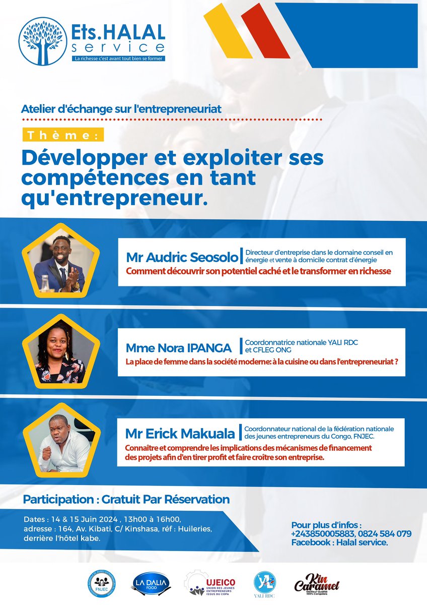 UJEICORDC's tweet photo. Nous sommes ravis de vous annoncer que notre association participera à l’atelier d’échange sur l’entrepreneuriat !
Rejoignez-nous pour deux journées d'échanges enrichissants, de networking et de découvertes. Venez soutenir notre association et profiter de cette opportunité unique https://t.co/HSg5X98i3L