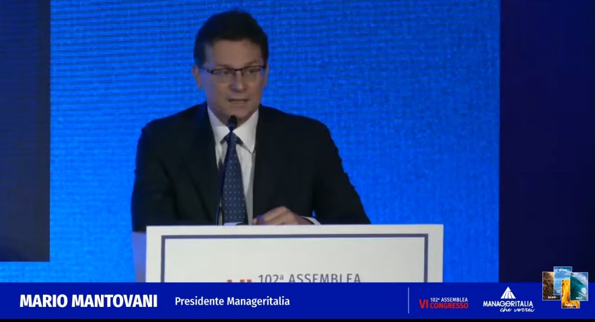 . <a href="/Mario_Mantovani/">Mario Mantovani</a> apre il VI Congresso di Manageritalia nell’ambito della 102ma Assemblea Nazionale e mette a fuoco, subito, un tema rilevante: quello del #coraggio, inteso come cifra stilistica delle azioni di ogni manager. #IlFuturoCheVogliamo