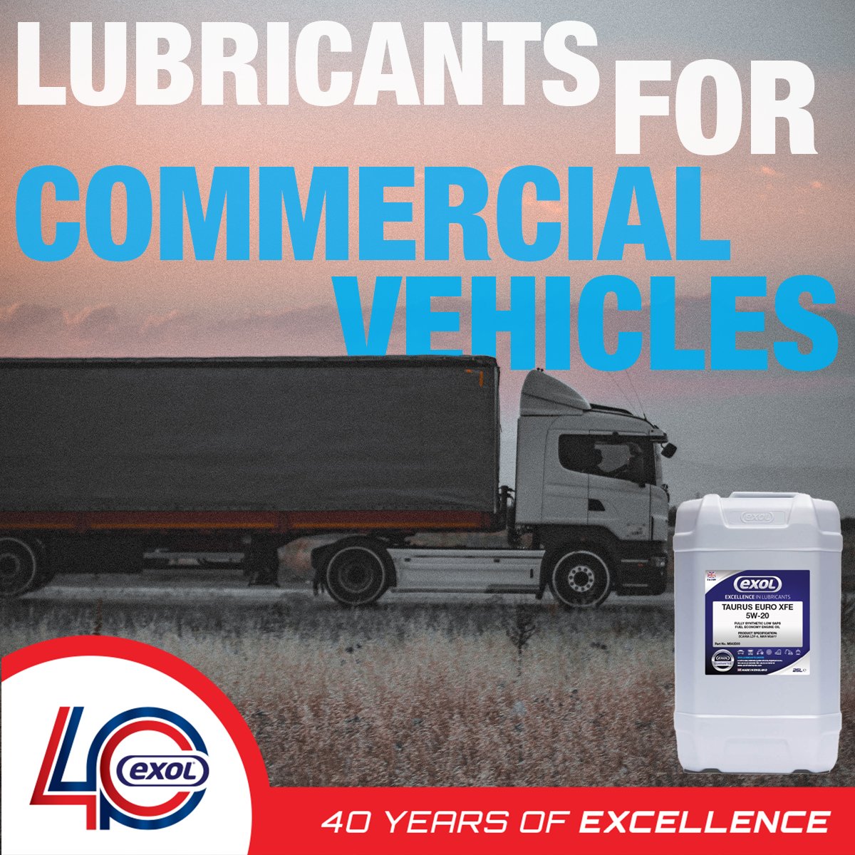 Our commercial vehicle lubricants cater to both modern and older trucks and buses 🚚

Our extensive range includes low SAPS, fully synthetic engine oils, long drain semi-synthetics, and traditional mineral oil grades.

Click here to find out more: exol-lubricants.com/products/comme…