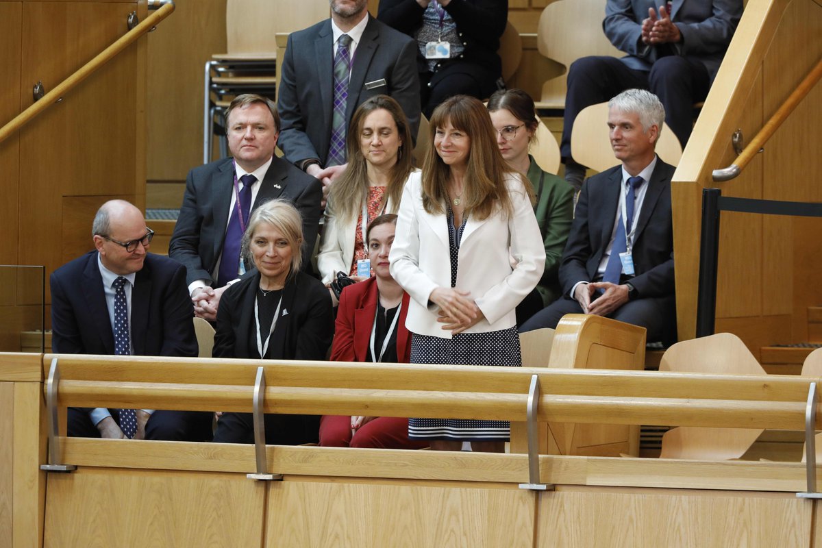 POScotParl's tweet image. A pleasure to welcome @NathalieRoyPres of @AssnatQc and her delegation to @scotparl. 

An opportunity to discuss areas of common interest between Scotland and Quebec, to learn from each other and to continue to grow the valued relationship between our institutions.