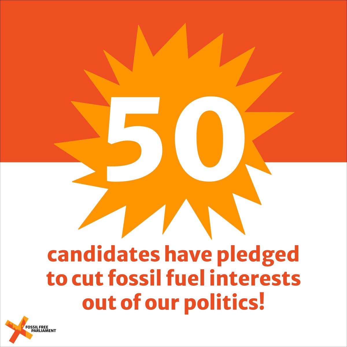 MP_FossilFree's tweet photo. 🎉We're thrilled that 50 #GE2024 candidates have already committed to kick Big Oil and its buddies out of our politics!

Can you help us reach even more candidates by emailing yours today? https://t.co/35U2vPSr4x

It takes just 2 mins!

#FossilFreeParliament #KickBigPollutersOut https://t.co/u3r4x9tWtx