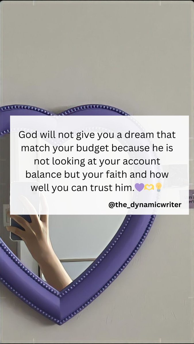 Funmikeoloyede's tweet photo. Your faith in God and your confidence in his vision for your life is all that matters.  More importantly, syncing with him to accomplish his purpose for our life. https://t.co/wPNkkwtBVb