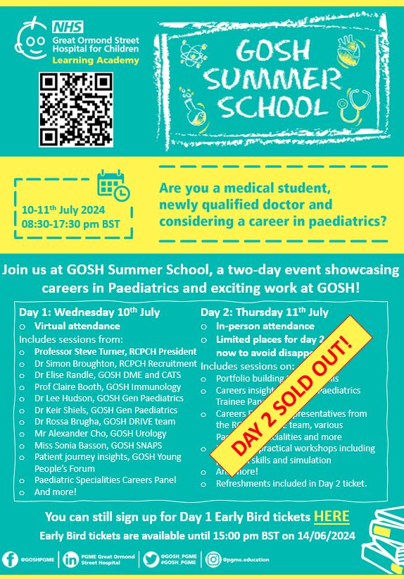 Don't forget to register for day 1 of GOSH Summer School! 

lnkd.in/eWVwKR4t