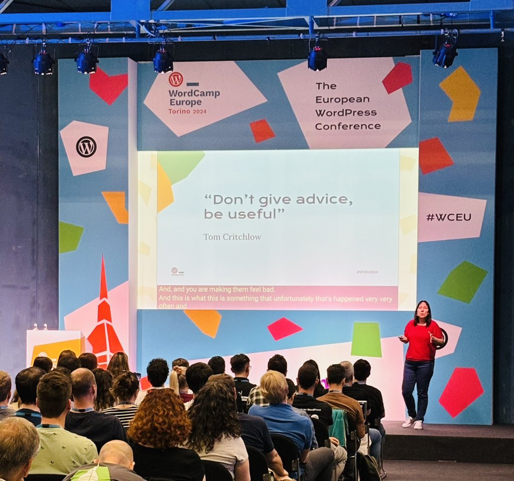 Very interesting talk by <a href="/MontseCano/">Montse Cano | iSEO, project mgmt</a> on the relationship between SEO and developers to maximise business results! #WCEU24 #WordCampEurope #WordPress #Italy